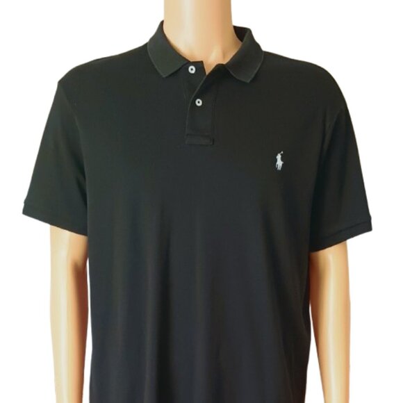 Polo Ralph Lauren Other - Polo Ralph Lauren Vintage Shirt XL Classic Black Short Sleeve Single Stitch